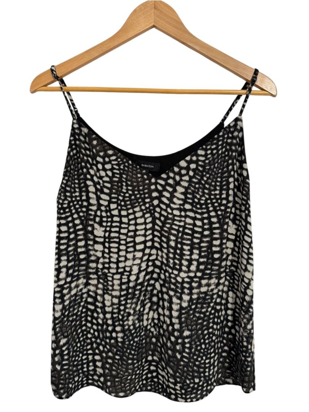 Aritzia Babaton Black White Abstract Print Camisole S